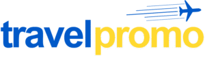travel promo blue and yellow